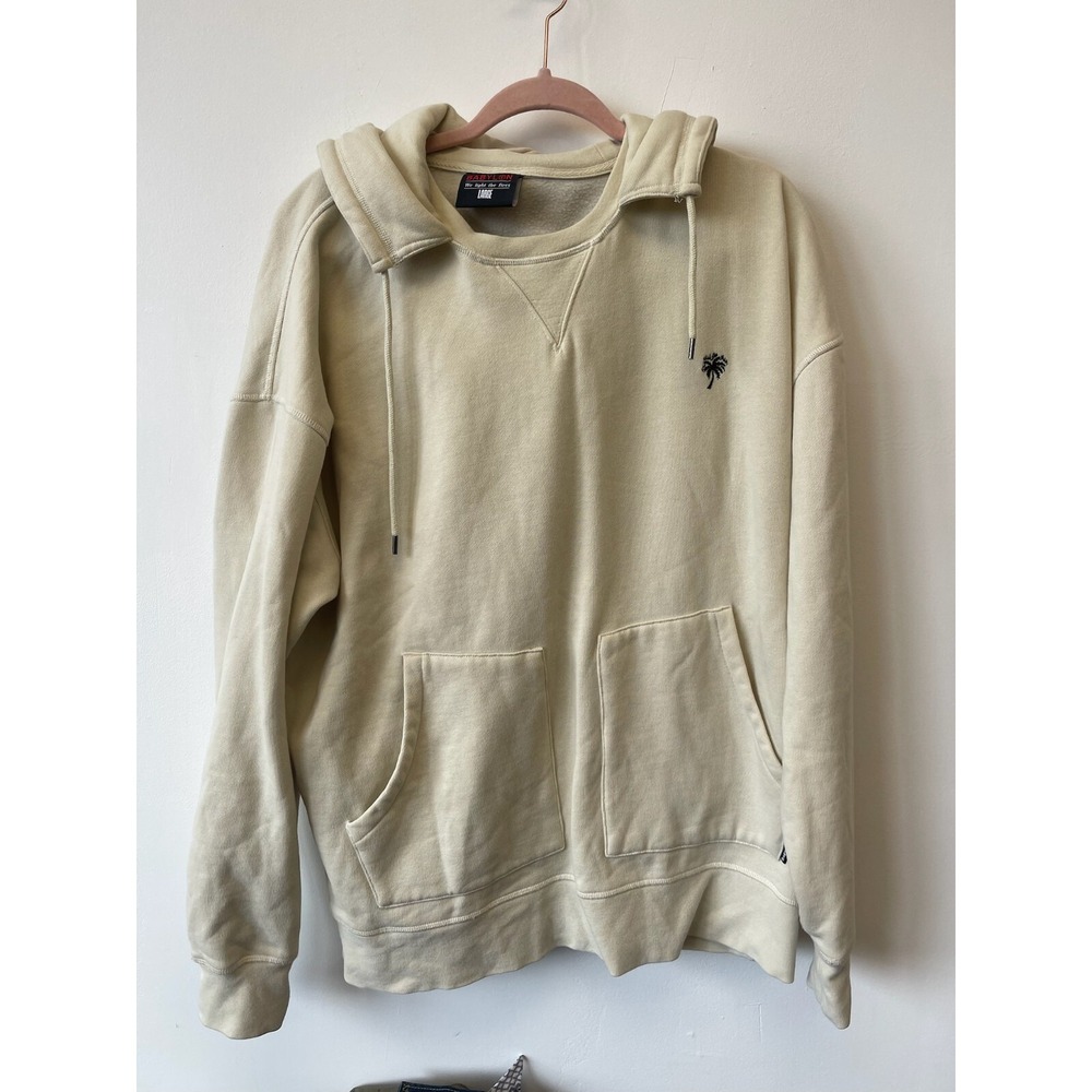 Babylon Trash Talk We Light The Fires Beige Afterhood Boxing Pocket Hoodie Large